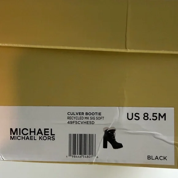 MICHAEL KORS Culver Logo Print Nylon and Nubuck Boot Retail $225 Sold Out - Picture 7 of 8